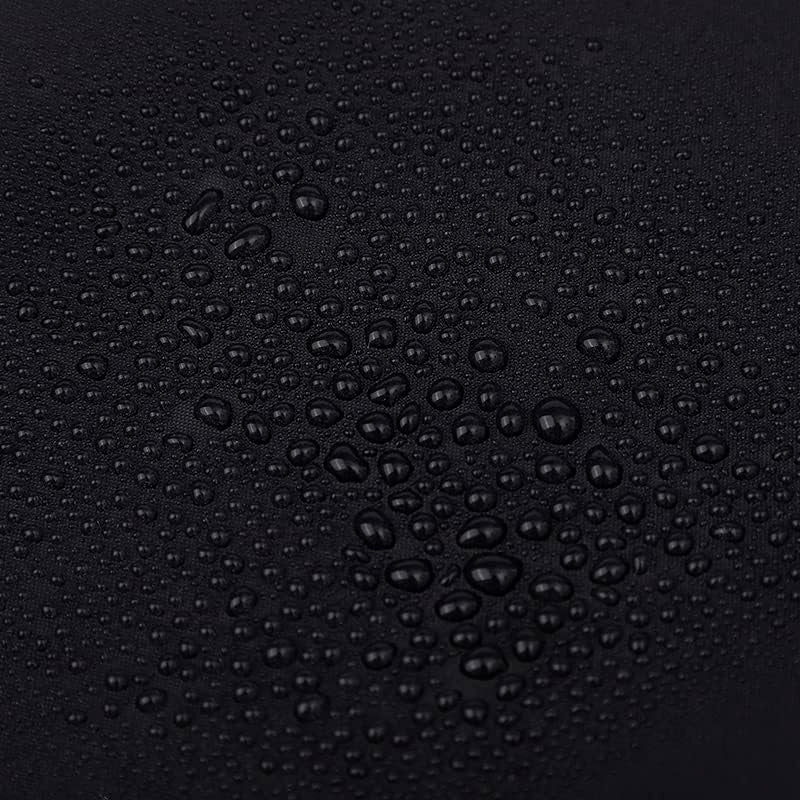 Black Shower Curtain 180x180 cm - Anti-Mould, Mildew Resistant, Water Repellent Polyester Fabric